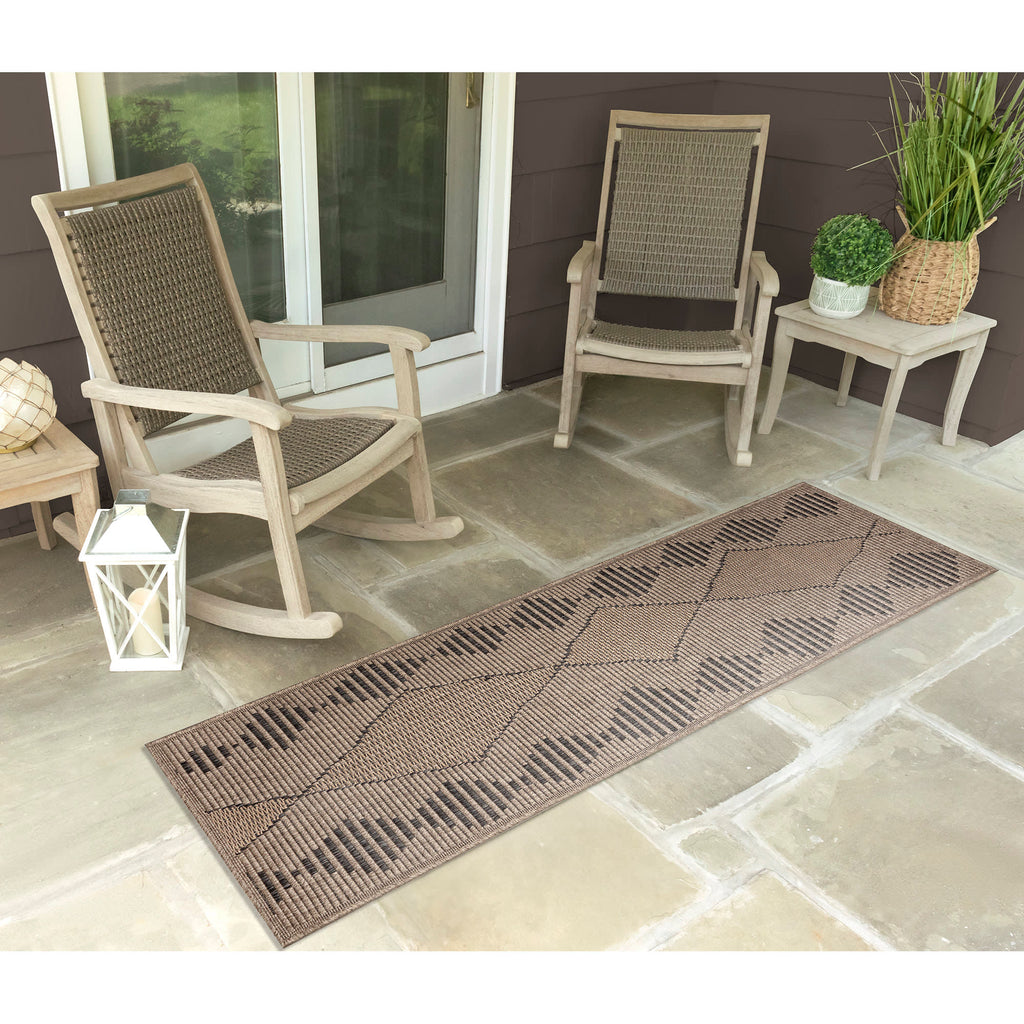 Monaco Diamonds Indoor Outdoor Area Rug
