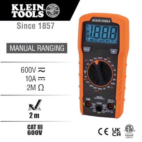 Digital Manual-Ranging 600V AC/DC Multimeter D93445
