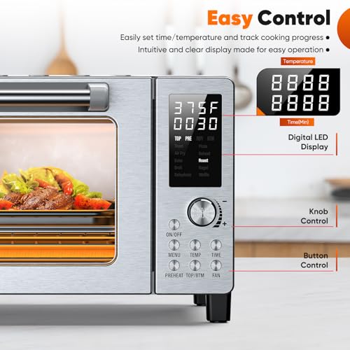 Mint Green 21QT Toaster Oven Air Fryer Combo J477
