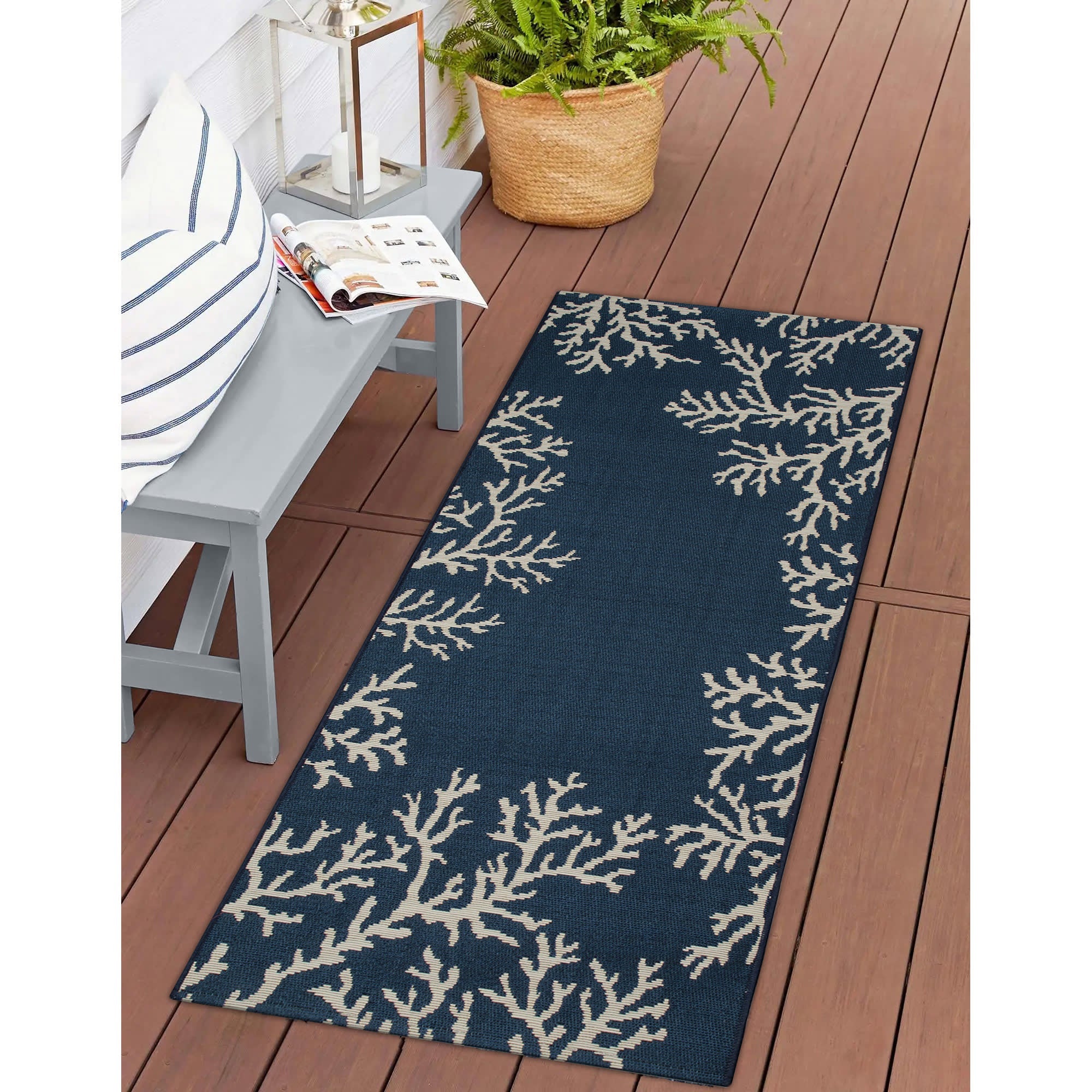 Esencia Coral Edge Indoor Outdoor Mat