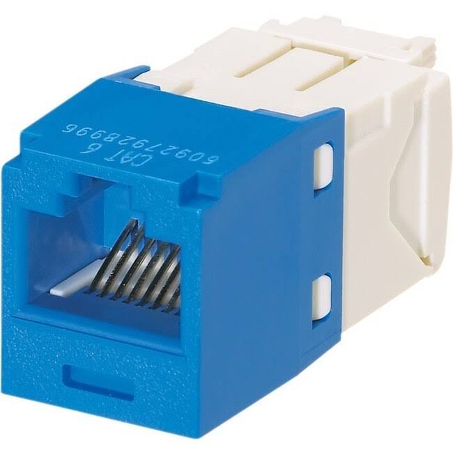 Blue CAT 6e RJ-45 1 Port Modular Insert C6787
