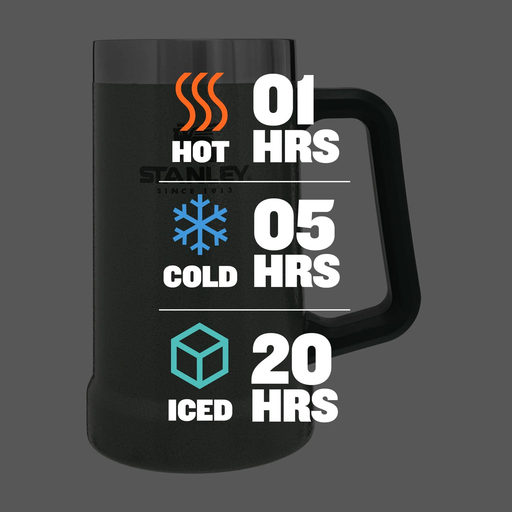 24 oz Vacuum Insulated Stainless Steel Beer Mug A309