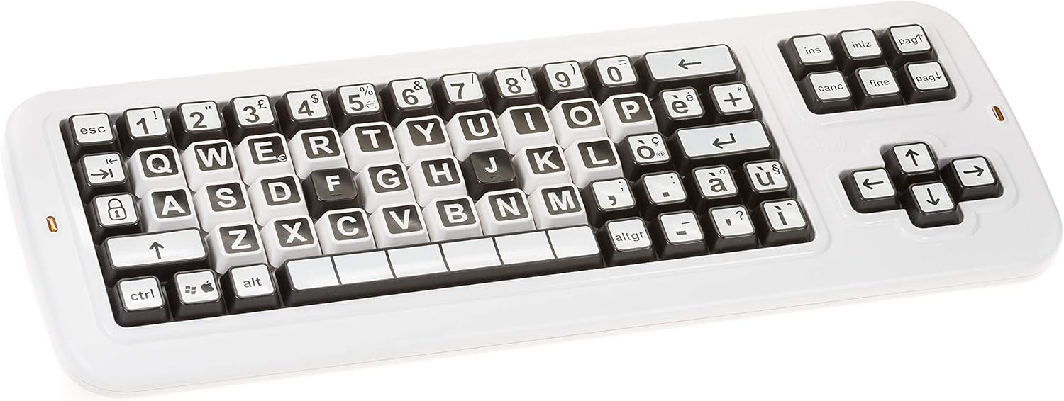 Color Coded US Computer Keyboard with White Lettering I148