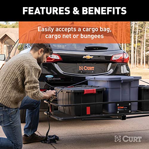 60 x 24-Inch Black Steel Cargo Carrier R6593