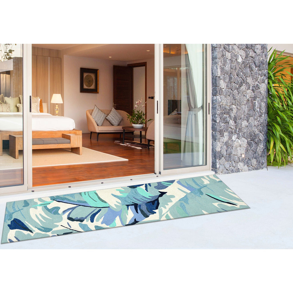 Capri Palm Leaf Indoor Outdoor Area Rug