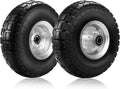 10 Inch Solid Rubber Tires with 5/8" Axle Holes (2 Pack) J28305
