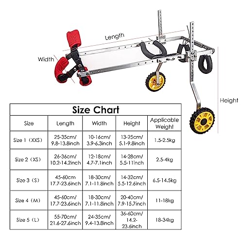 Pet Wheelchair for Dogs with Wheels H126