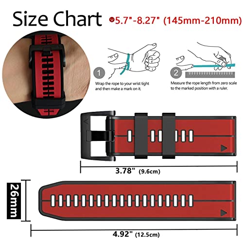 26mm Silicone Watch Bands D9873