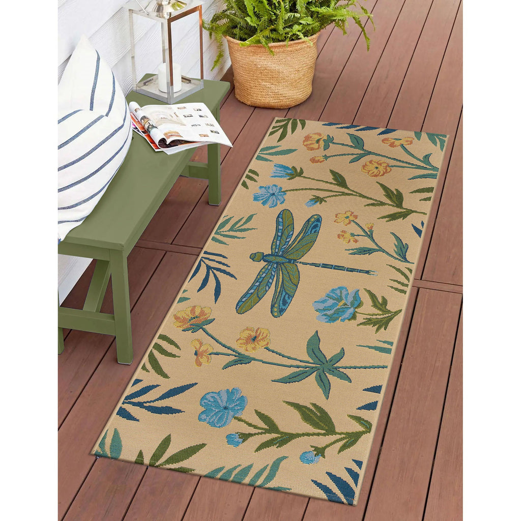 Esencia Floral Dragonfly Indoor Outdoor Mat
