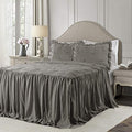 Blue 3 Piece King Bedspread Set U4830