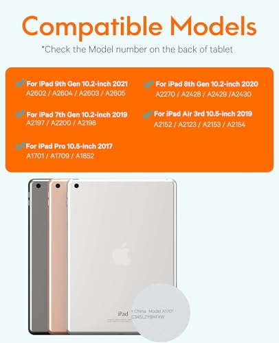 White Detachable Wireless Keyboard Case for iPad 10.2 Inch M37411