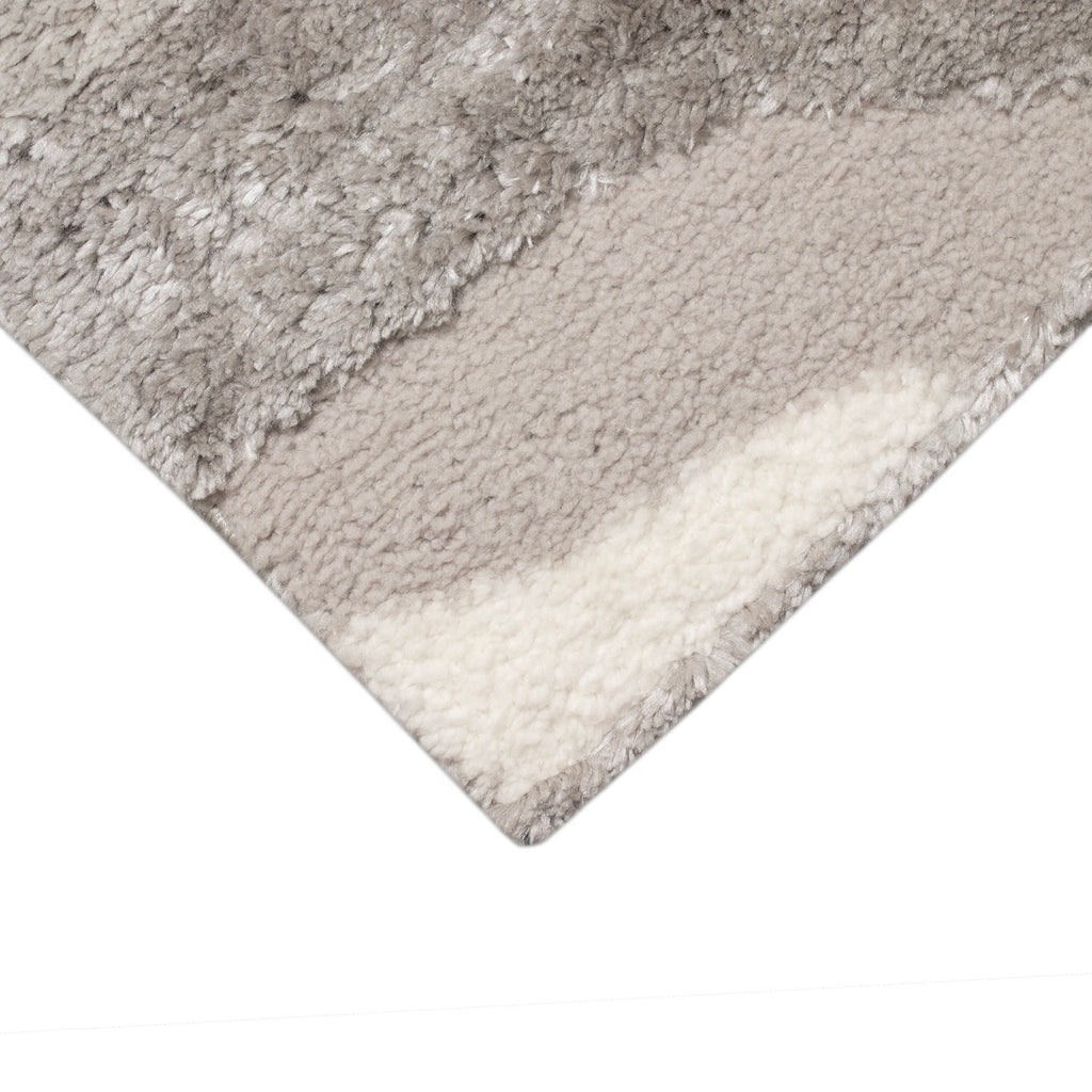 Fiord Wave Indoor Area Rug with Non-Skid Backing