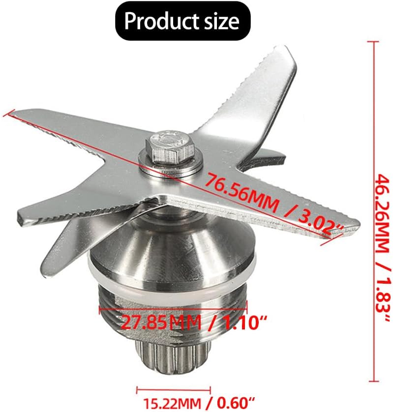 Stainless Steel Blender Replacement Parts B628