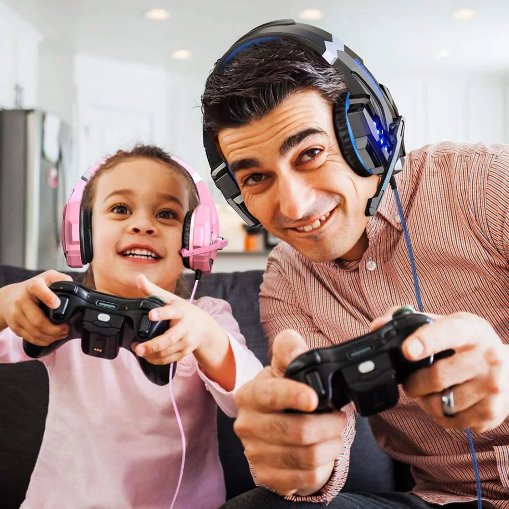 Stereo Gaming Headset with Mic, Noise Cancelling Over Ear Headphones F98841