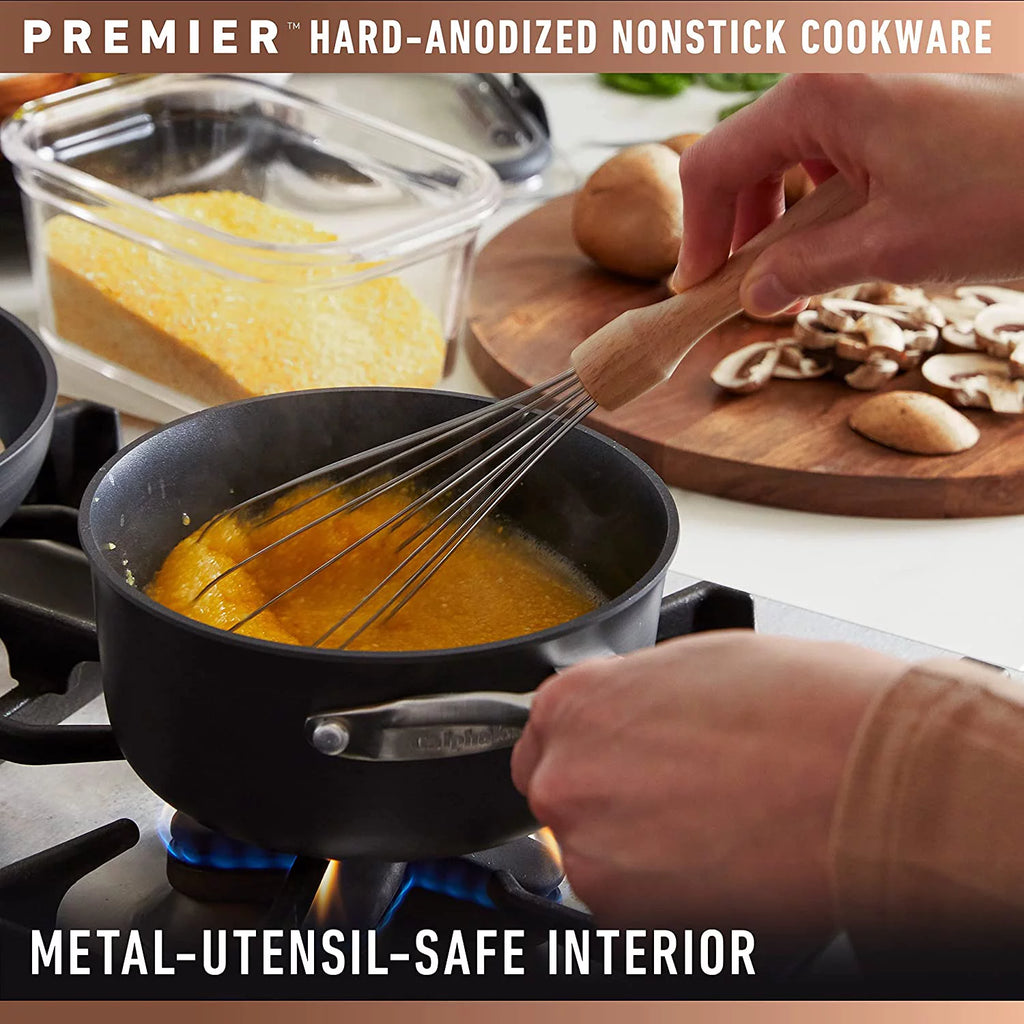 13-Inch Hard-Anodized Nonstick Deep Skillet with Lid B800702