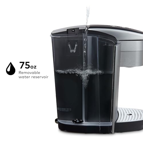 Brushed Silver Single Serve K-Cup Pod Coffee Maker Q604380