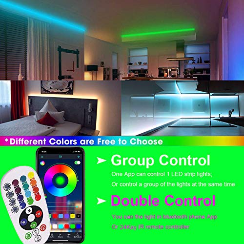 30ft WiFi RGB Dimmable Waterproof LED Strip Lights N412099