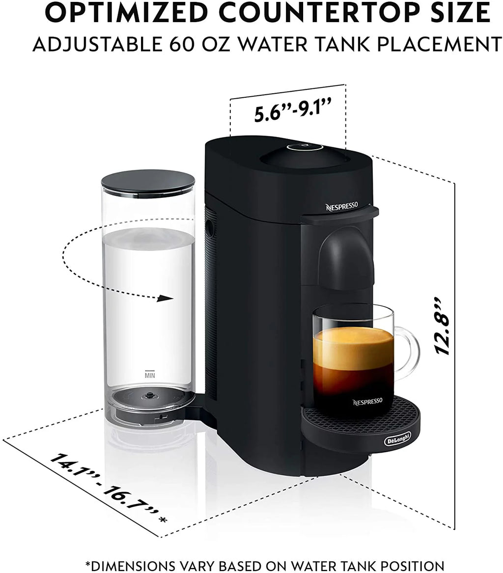 Matte Black Coffee and Espresso Machine with Milk Frother Q609659