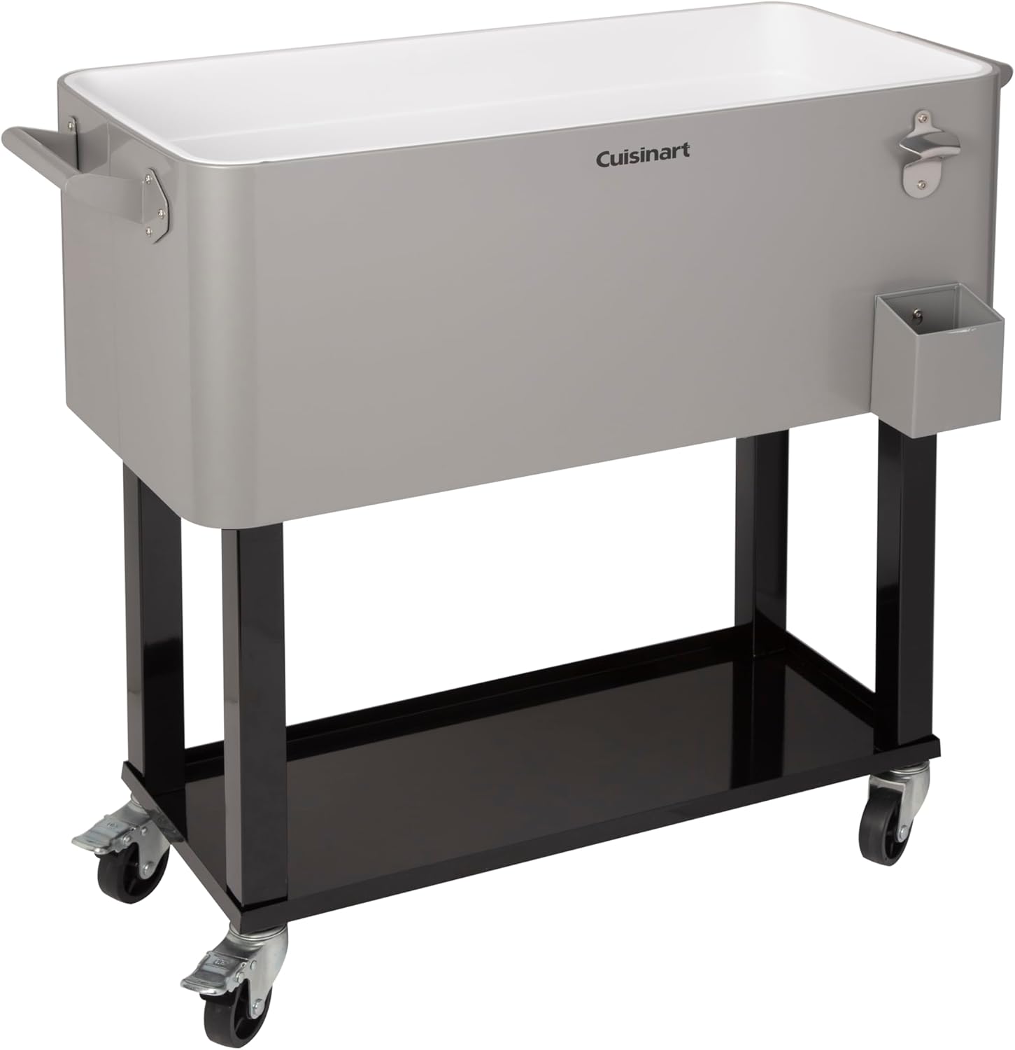 Portable 80-Quart Outdoor Cooler Cart with Dual-Sided Lid G166084