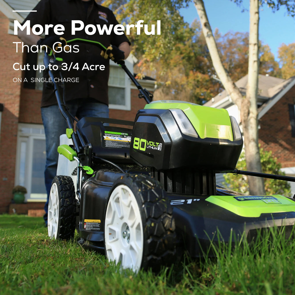 80V 21 Self Propelled Mower 5Ah Battery & Charger B916