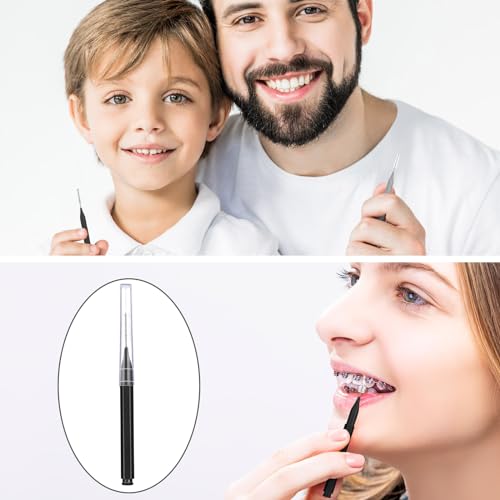 Black 50 Pieces Interdental Brush Toothpick R399
