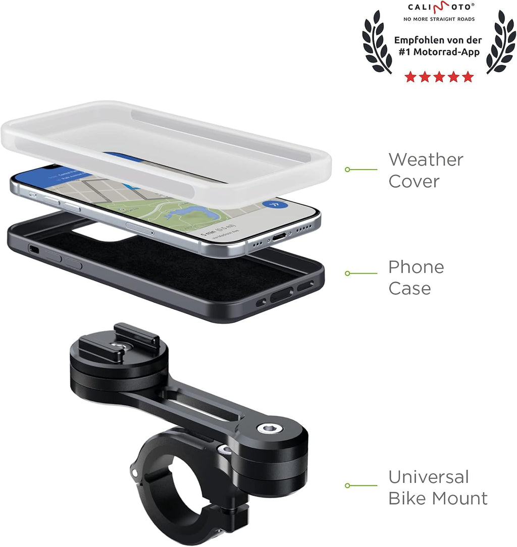 Aircraft Grade Aluminium Phone Mount for Motorcycles Y5589