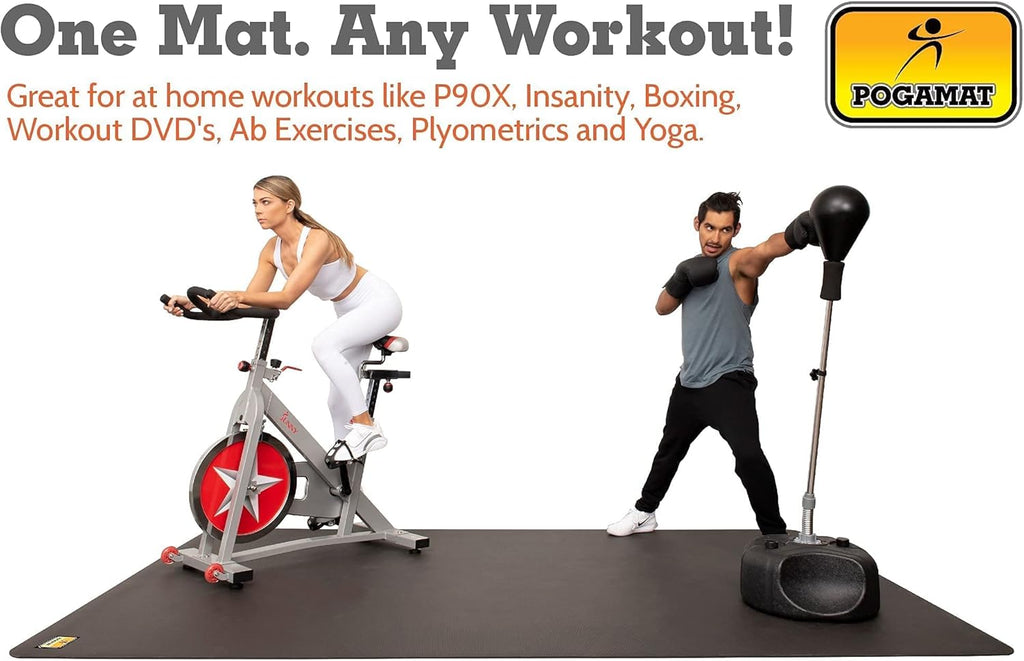 Large Exercise Mat 6 ft X 4 ft X 1/4" Thick R65866
