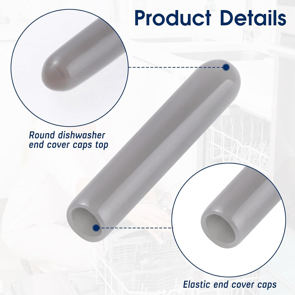100pcs Silicone Dishwasher Rack Repair End Cover Caps O61717