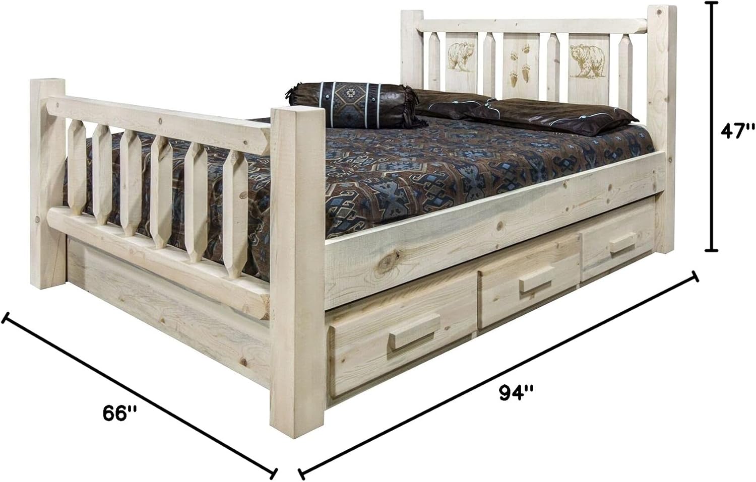 Queen Storage Bed V83902