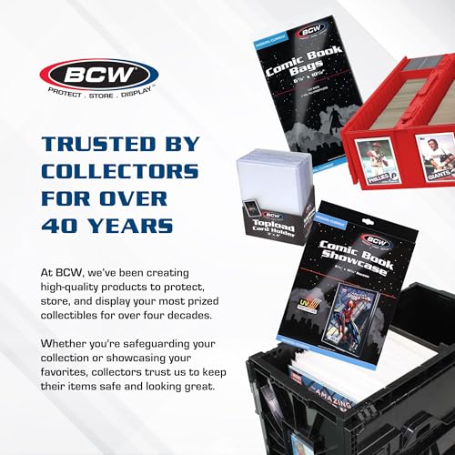 Red Collectible Card Bin, Holds 3200 Cards, Includes 4 Dividers R37427