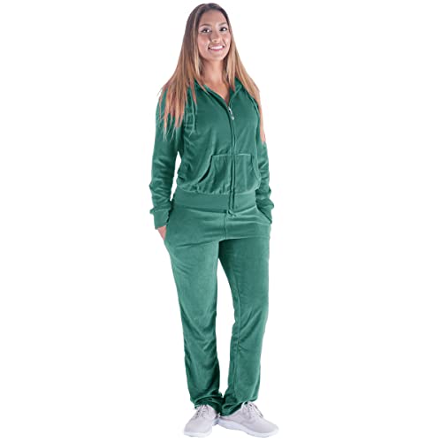 Velour 2 Piece Tracksuit Set V7603