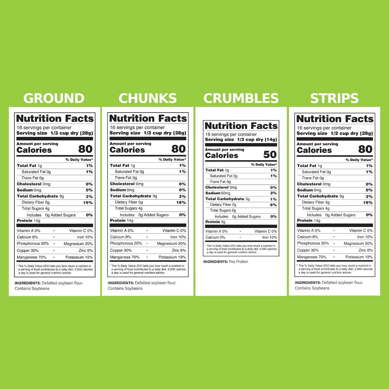 Hearty Plant Protein Variety Pack, 4 Bags I951
