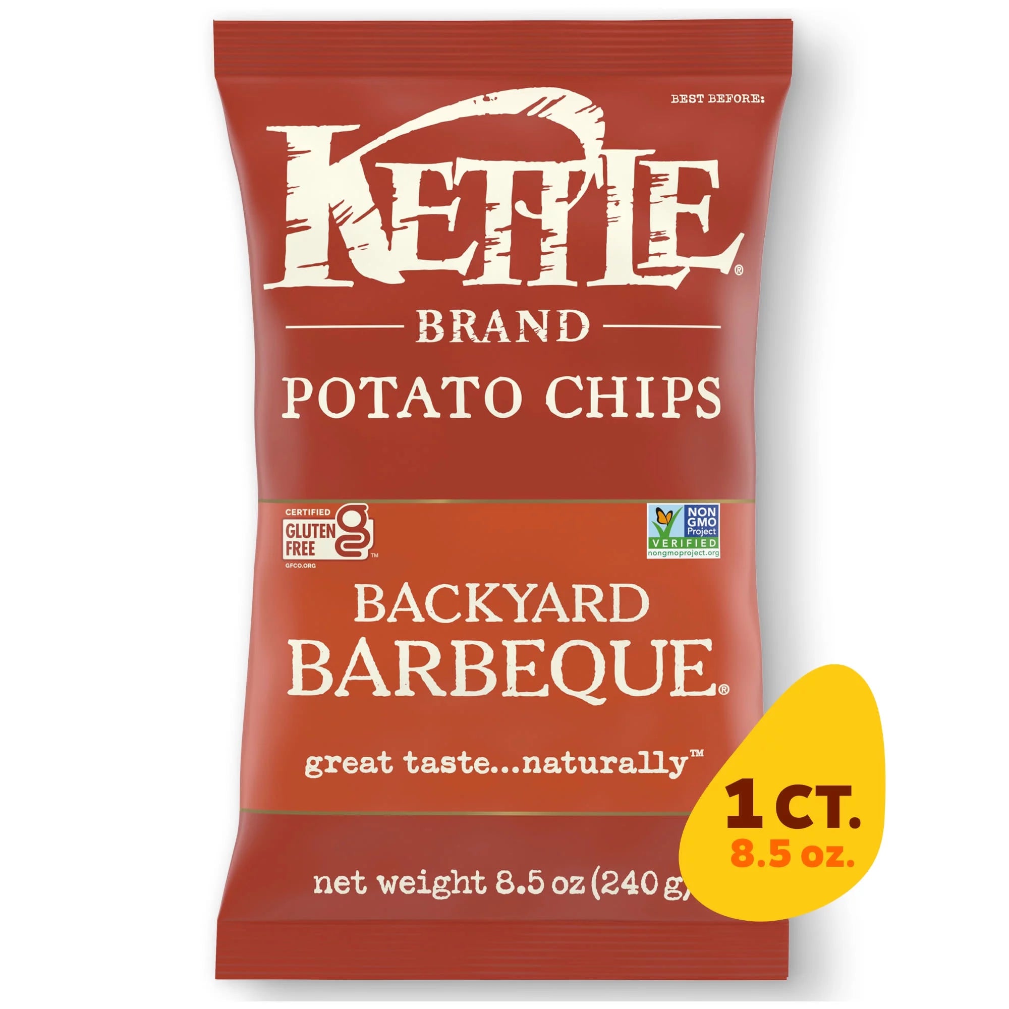 Backyard Barbeque Kettle Chips, 8.5 oz A455