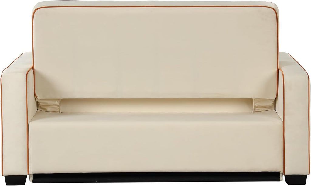 Velvet Convertible Sofa Bed with USB Charging Port L7160
