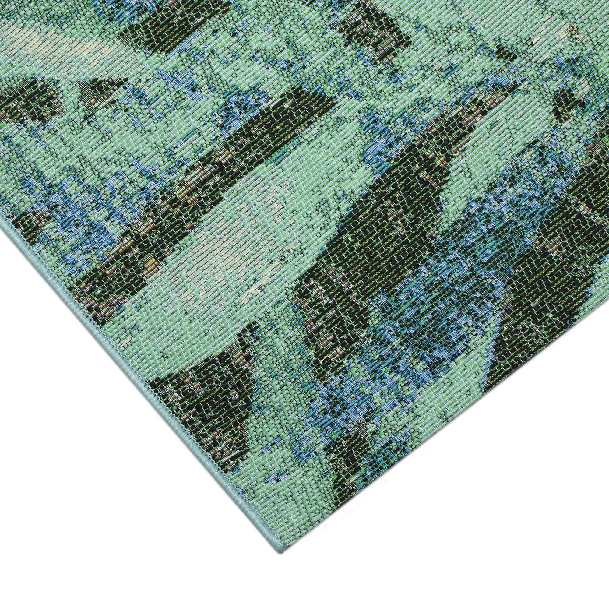 Marina Leaves Indoor Outdoor Area Rug