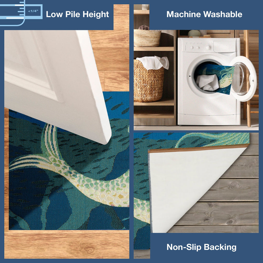 Esencia Mermaids Are Real Indoor Outdoor Mat