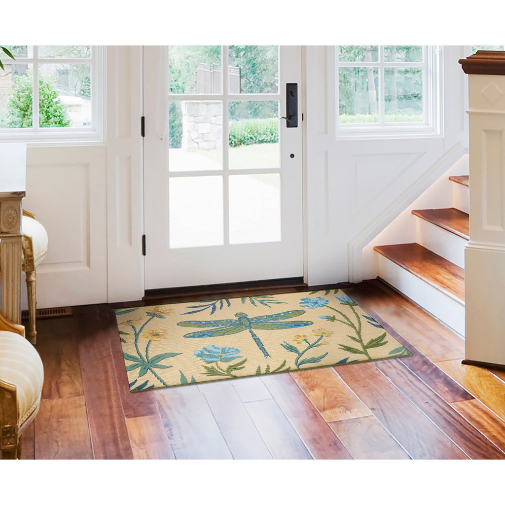 Esencia Floral Dragonfly Indoor Outdoor Mat