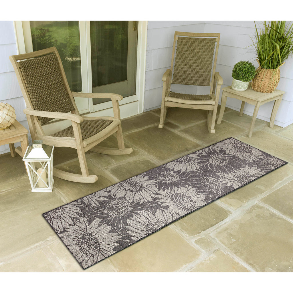 Carmel Sunflower Field Indoor Outdoor Area Rug