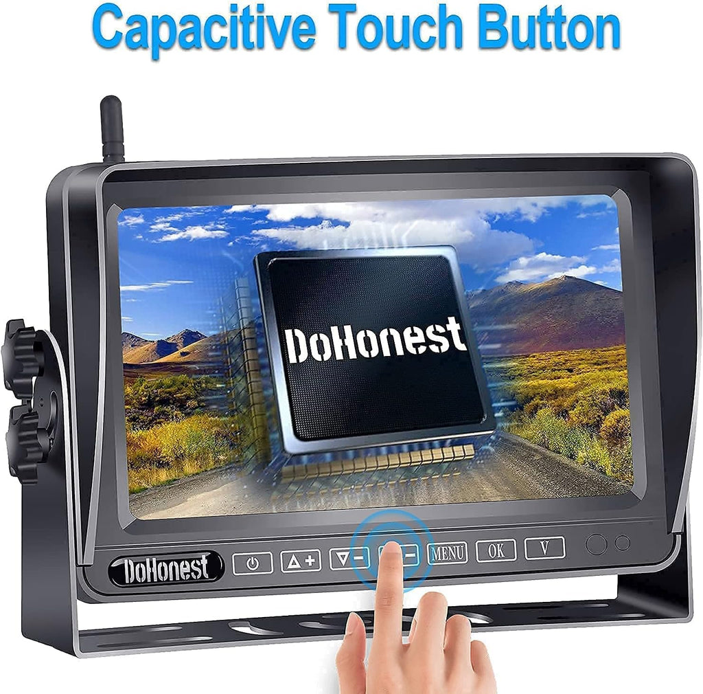 HD 1080P Wireless Backup Camera with 7" Touch Key Monitor A90923