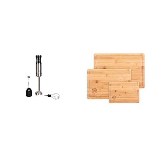 Immersion Blender and Knife Set with Whisk and Frother Attachments U303