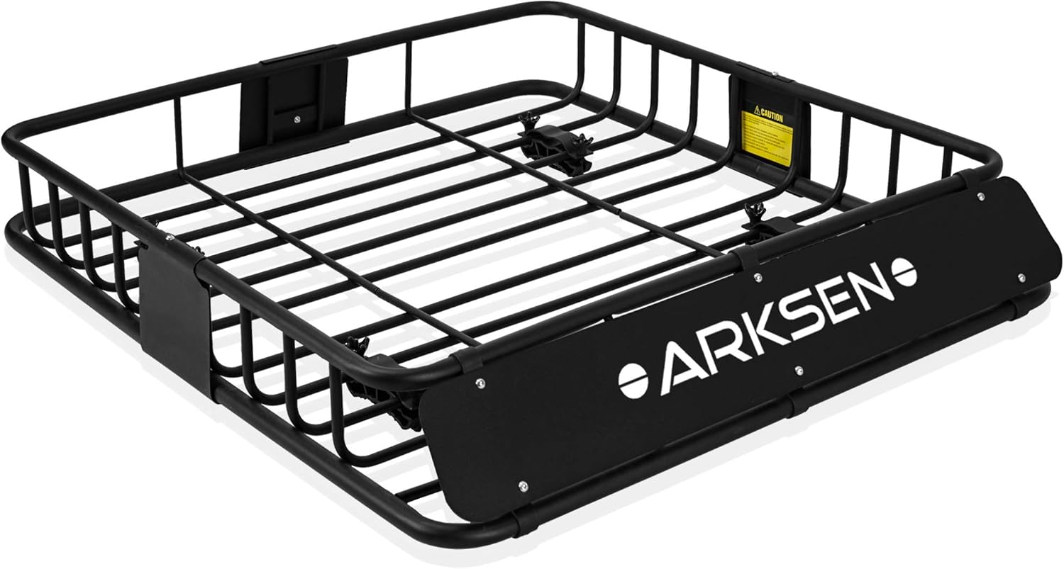84 Inch Black Roof Rack Cargo Basket with Extension Soft-Shell Rooftop Cargo Carrier S515