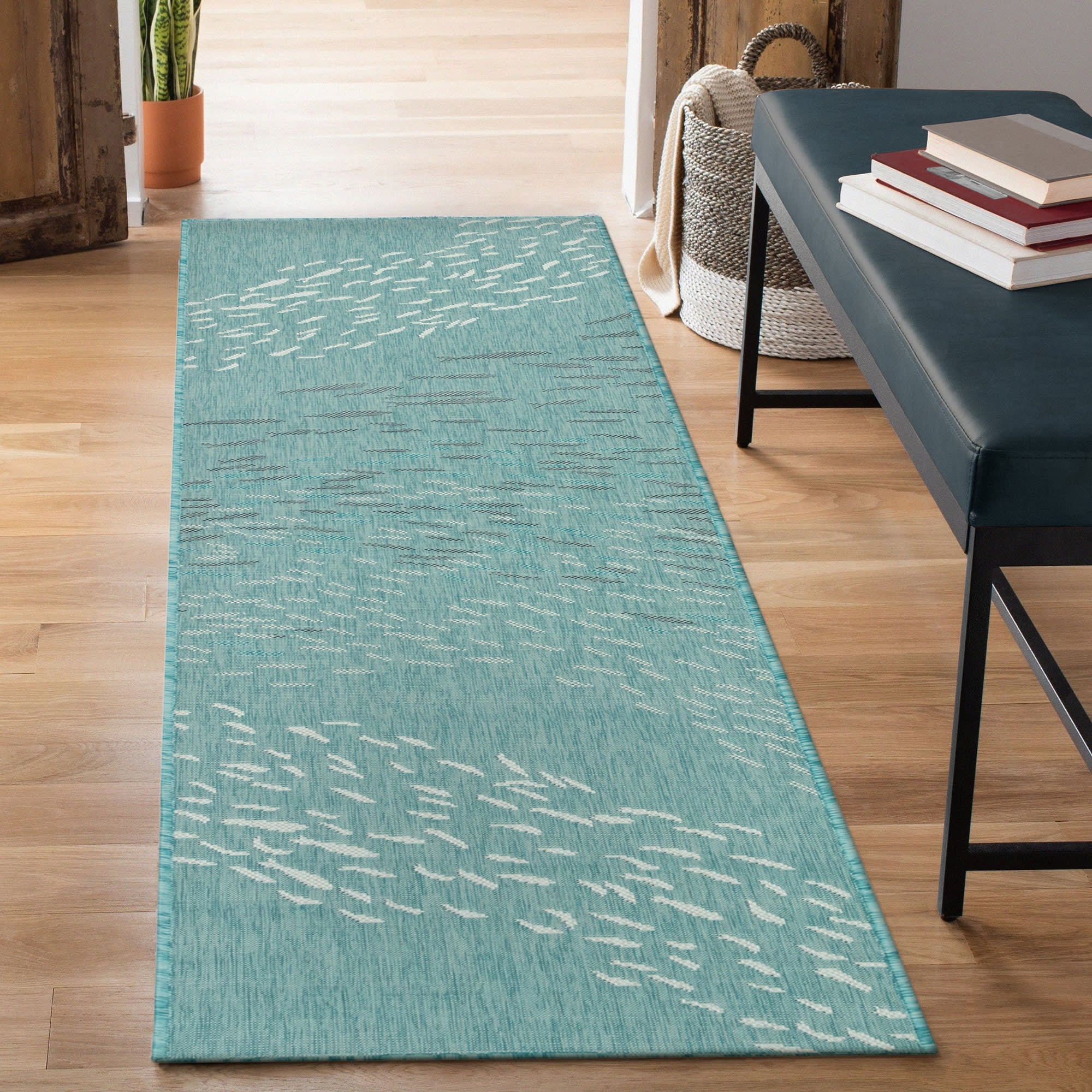 Carmel School Of Fish Indoor Outdoor Area Rug