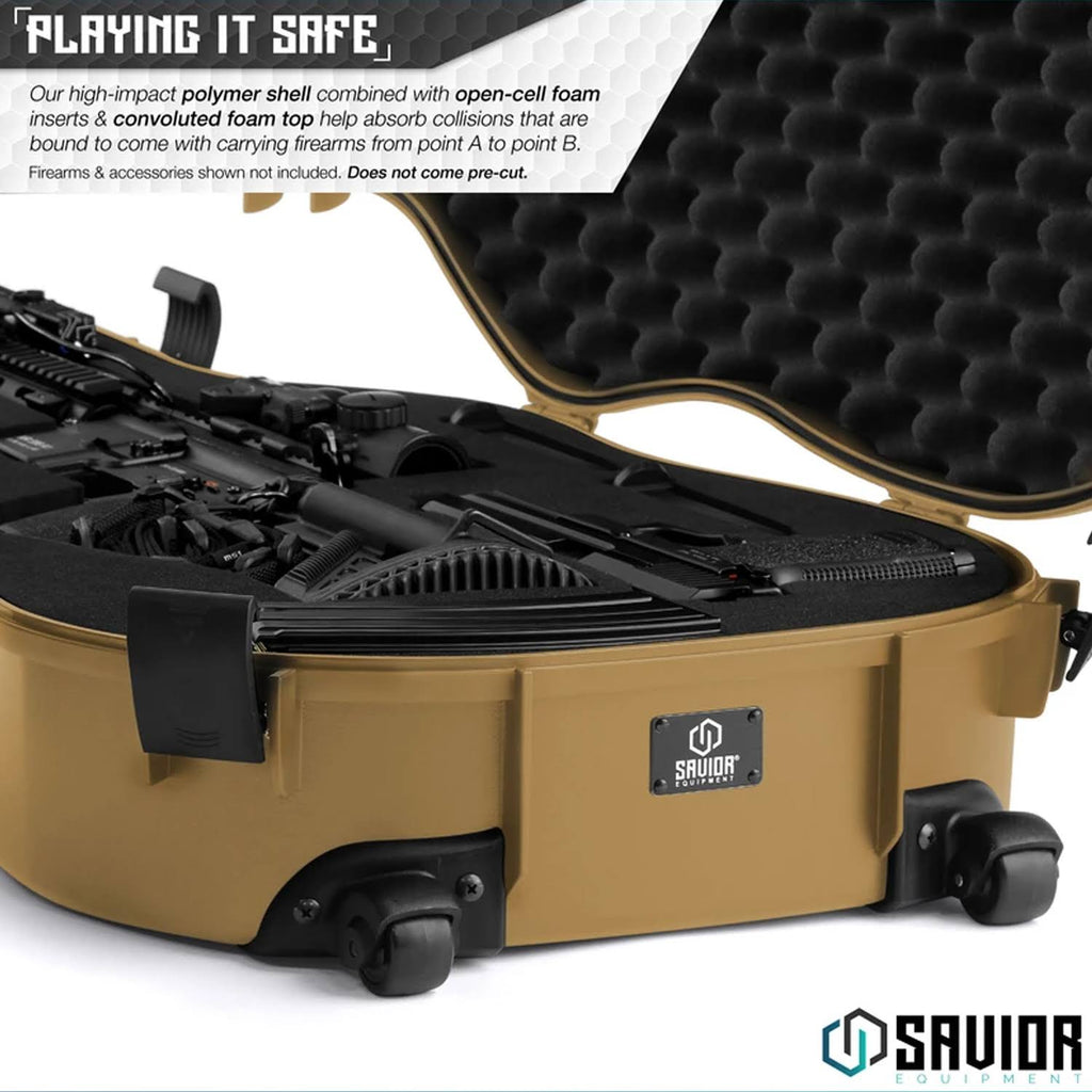 Tactical Lockable Single Rifle Foam Padded Guitar Case O123
