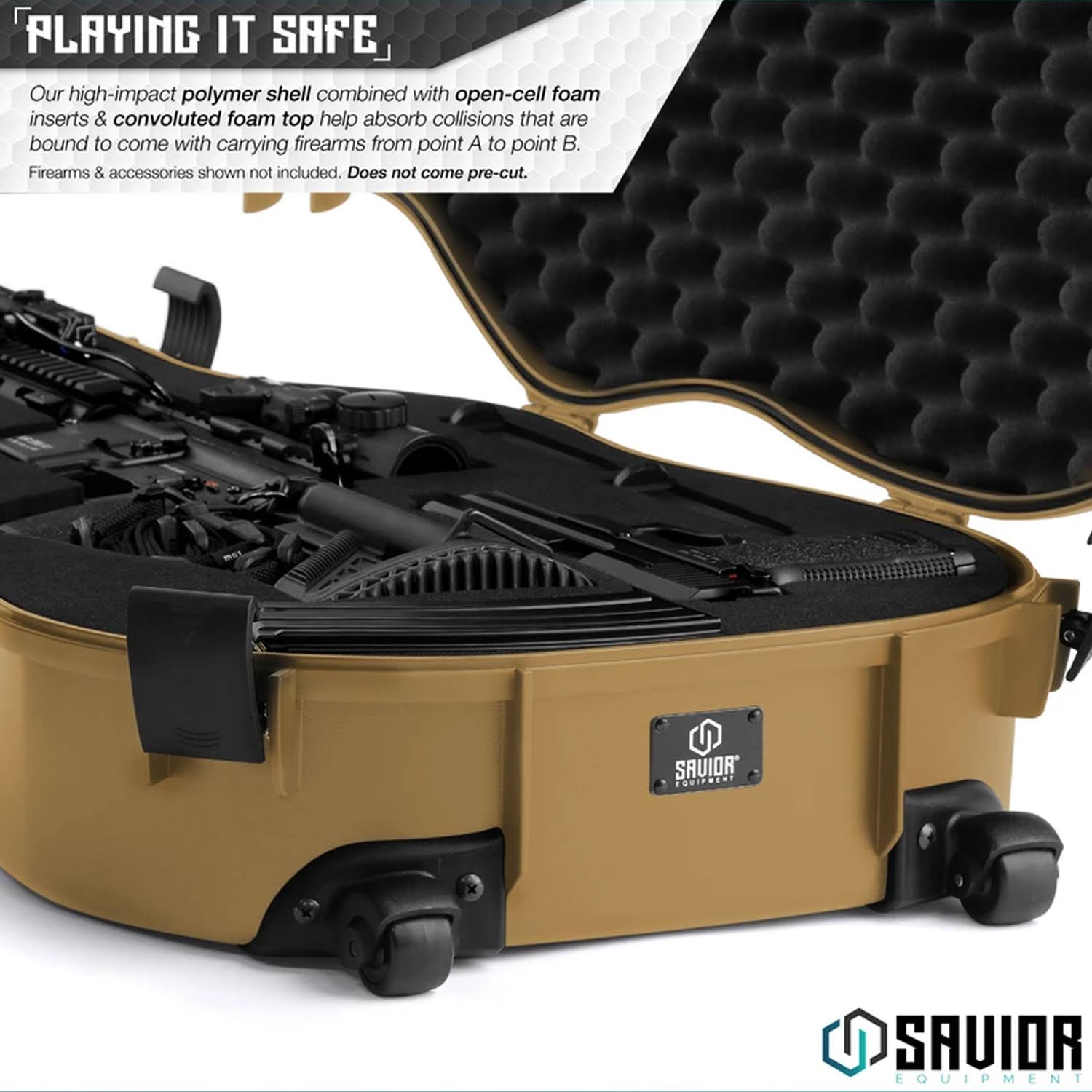 Tactical Lockable Single Rifle Foam Padded Guitar Case O123