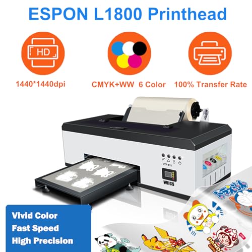 DTF Printer Machine with XP600 Printhead, 5760 * 1440dpi, Roll Feeder Z97952
