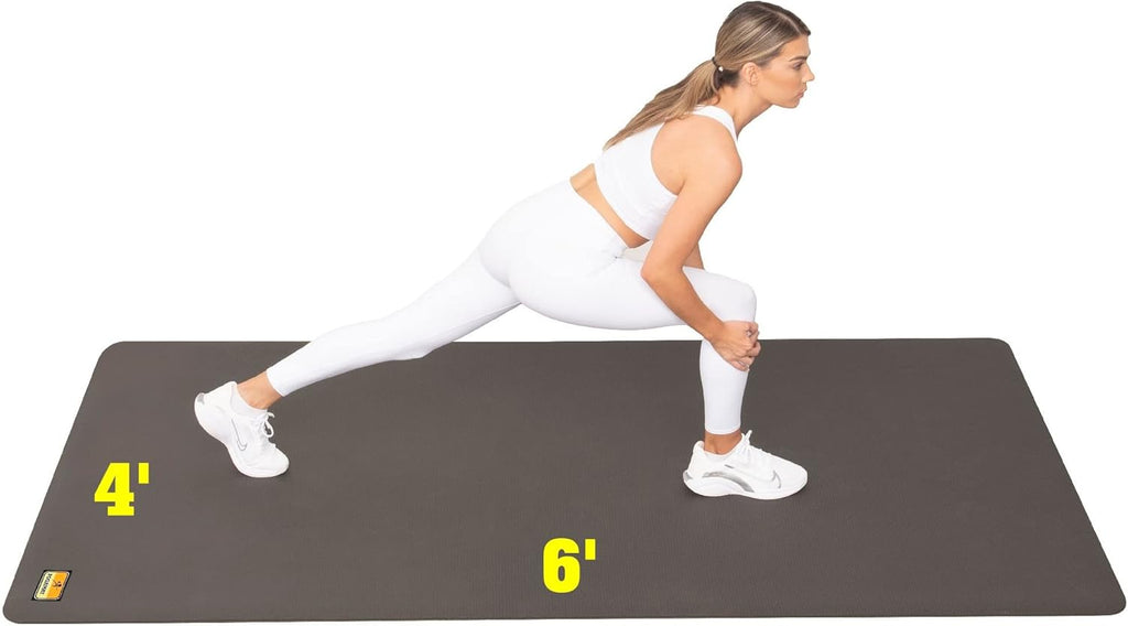 Large Exercise Mat 6 ft X 4 ft X 1/4" Thick R65866