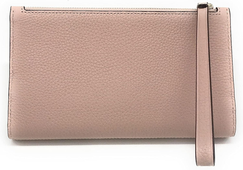 Medium Pebbled Leather Phone Wallet Wristlet N859