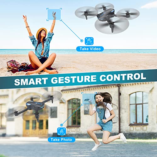 Foldable Remote Control Quadcopter with 1080P Camera and 2 Batteries T430
