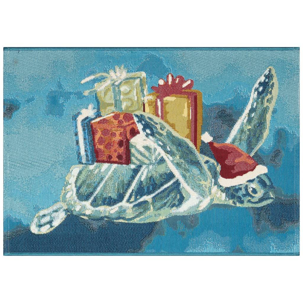 Esencia Santa Seaturtle Indoor Outdoor Mat