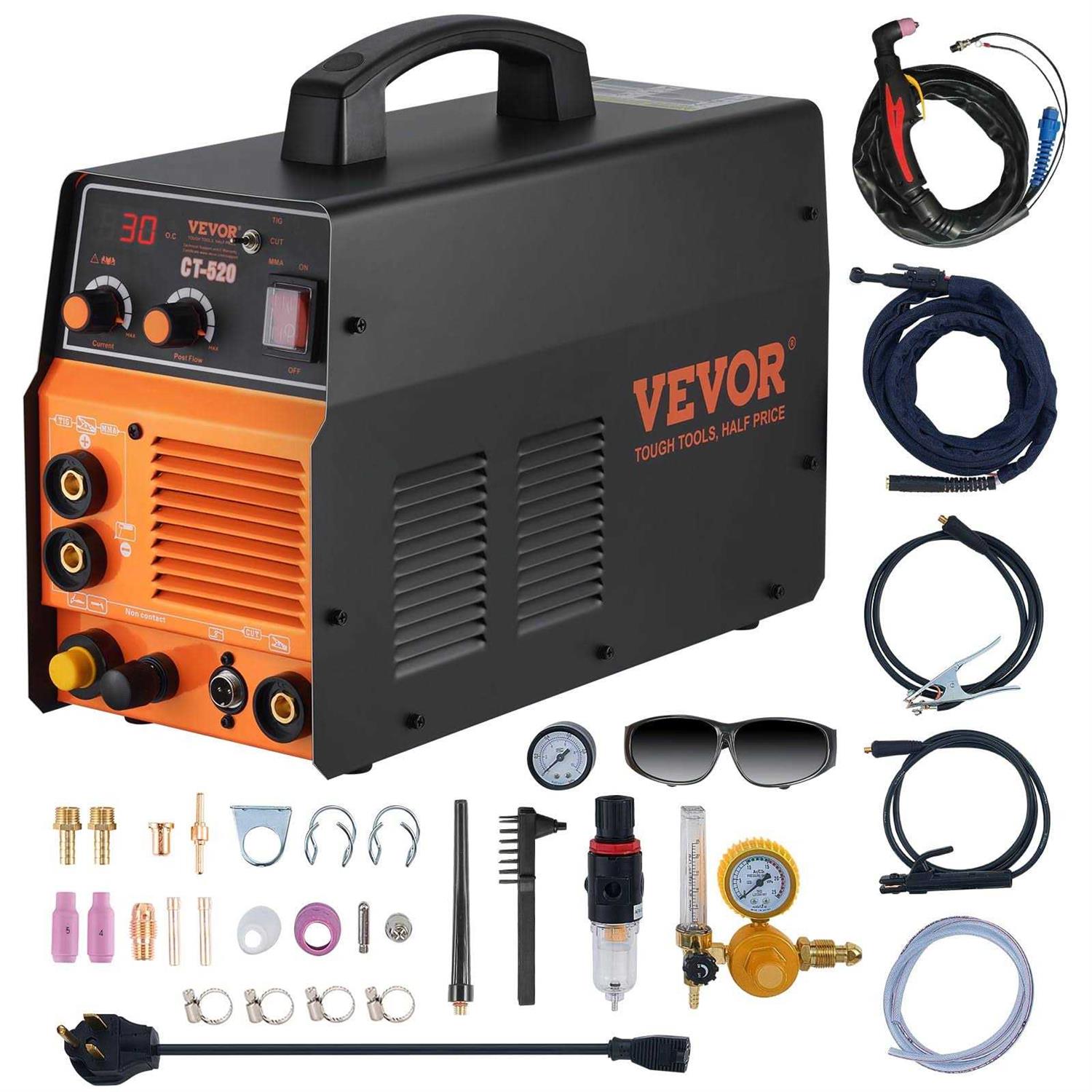 3 in 1 Plasma Cutter TIG Welder Stick Welder Combo Machine T1557
